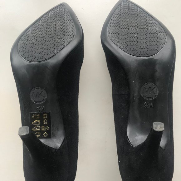 MICHAEL Michael Kors Black Suede High Heel Pump - Picture 5 of 7